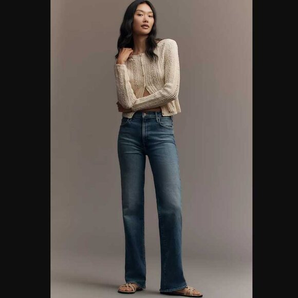 MOTHER Denim - New 30 MOTHER x Anthropologie The Kick It high-rise jeans in Tequila Sunrise